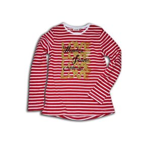 tričko dievčenské, dlhý rukáv, Wendee, OZFB102511-2, červená - 128 | 8let