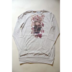 tričko dievčenské s dlhým rukávom, Wendee, ozfb39220-2, krémová - 146