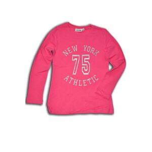 tričko dievčenské, dlhý rukáv, Wendee, OZFB102502-2, růžová - 134 | 9let