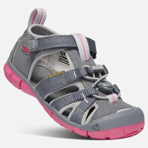 Detské sandále SEACAMP II CNX JR, steel grey/rapture rose, Keen, 1020702, šedá - 36