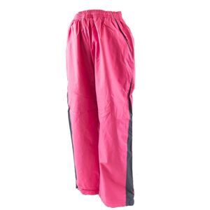 Nohavice šušťákové bez šnúrky v páse, PD335, růžová - 128 | 8let