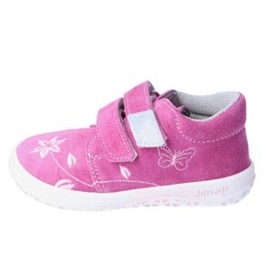 detská celoročná barefoot obuv B1 / S / V - kvet ružová, JONAP, ružová - 24