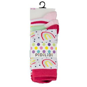 ponožky dievčenské - 3pack, Pidilidi, PD0126, Holka - 38-39