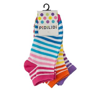 ponožky kotníkové dievčenské - 3pack, Pidilidi, PD0130, Holka - 38-39