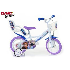 Detský bicykel so sedadlom pre bábiku a košíkom Frozen 2, Dino Bikes, W012699