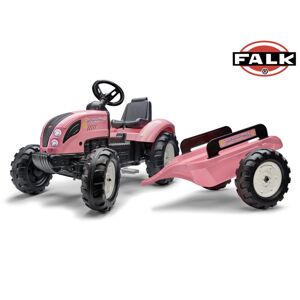 Falk šliapací traktor 1058AB Pink Country Star s prívesom - ružový, Falk, W014094
