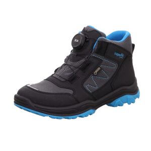 detské zimné topánky JUPITER GTX, zapínanie BOA, Superfit, 1-000071-0010, čierná - 33