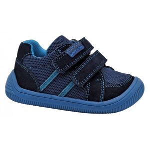 chlapčenská celoročná obuv Barefoot BRIK NAVY, protetika, modrá - 26