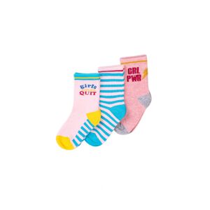 Ponožky dievčenské 3pack, Minoti, KG SOCK 28, dievča - 98/104 | 3/4let