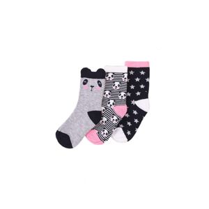 Ponožky dievčenské 3pack, Minoti, KG SOCK 32, dievča - 98/104