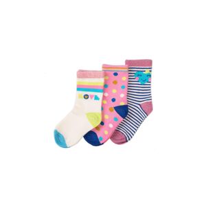 Ponožky dievčenské 3pack, Minoti, KG SOCK 33, dievča - 98/104 | 3/4let