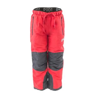 outdoorové športové nohavice s fleecovou podšívkou, Pidilidi, PD1121-08, červená - 98 | 3roky