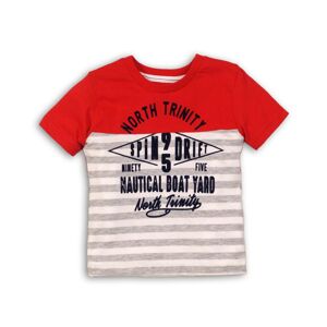 Tričko chlapčenské s krátkym rukávom, Minoti, TRINITY 8, červená - 80/86 | 12-18m