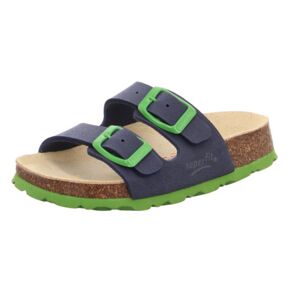 Chlapčenské korkové papuče FOOTBED, Superfit, 0-800111-8200, zelená - 32
