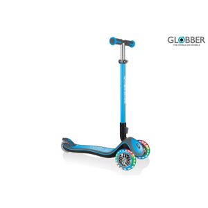 Scooter Elite Deluxe Lights Sky Blue, Globber, W020421