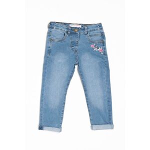 Nohavice džínsové dievčenské s elastanom, Minoti, DITSY 4, světle modrá - 68/80