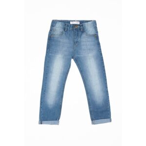 Nohavice džínsové dievčenské s elastanom, Minoti, bloom 6, modrá - 98/104