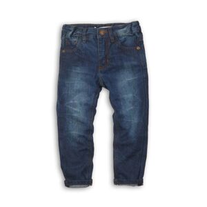 Nohavice chlapčenské džínsové s elastanom, Minoti, STATE 10, tmavě modrá - 152/158