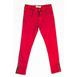 Nohavice dievčaťu s elastanom, Minoti, COAST 10, červená - 152/158