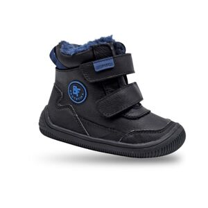 Chlapčenské zimné topánky Barefoot TARIK BLACK, Protetika, čierna - 29