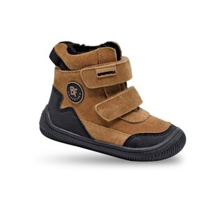 Chlapčenské zimné topánky Barefoot TARIK BEIGE, Protetika, béžová - 35