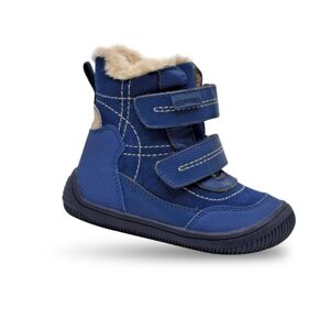 Chlapčenské zimné topánky Barefoot RAMOS BLUE, Protetika, modrá - 35