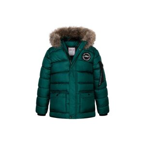 Chlapčenský nylonový kabát Puffa, Minoti, Genius 7, zelený - 98/104 | 3/4let