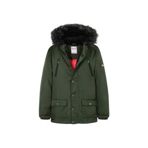 Chlapčenský kabát s kapucňou, Minoti, 11COAT 21, khaki - 98/104 | 3/4let