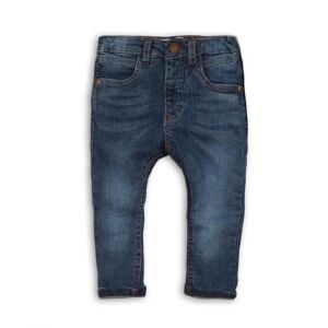 Nohavice chlapčenské džínsové s elastanom a farebným prešívaním, Minoti, ALLSTAR 9, světle modrá - 86/92
