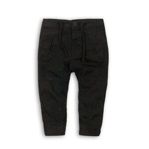 Nohavice chlapčenské s elastanom, Minoti, KID 5, černá - 68/80 | 6-12m