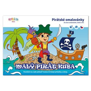 Malý pirát Kuba omaľovánka A5, Kresli.to, W031845