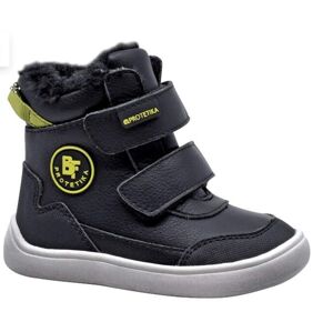 Chlapčenské zimné topánky Barefoot TARIK NERO, Protetika, čierna - 29