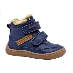 Chlapčenské zimné topánky Barefoot TARGO NAVY, Protetika, modrá - 33