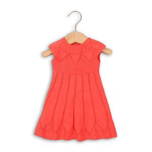 Šaty dievčenské úpletové, Minoti, PARIS 5, červená - 80/86 | 12-18m