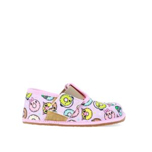 Dievčenské papuče Barefoot Pegres, BF01 Donut, ružové - 31