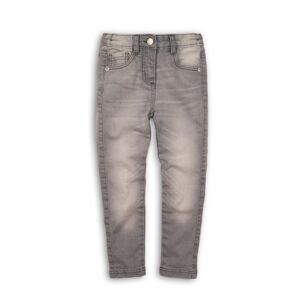 Nohavice dievčenské džínsové s elastanom, Minoti, SUPER 4, šedá - 86/92 | 18-24m