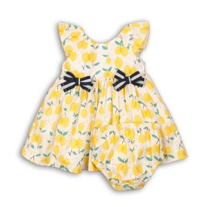 Šaty dievčenské s nohavičkami, Minoti, lemon 2, žlutá - 68/74