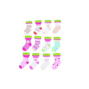 Dojčenské ponožky dievčenské (12 až 18m), Pidilidi, PD504, holka - 80/86 | 12-18m