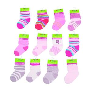 Dojčenské ponožky dievčenské froté (0 až 6m), Pidilidi, PD507, holka - 0-6m | 0-6m